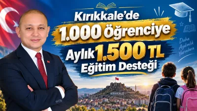 Kırıkkale’de 1.000 öğrenciye aylık 1.500 lira eğitim desteği